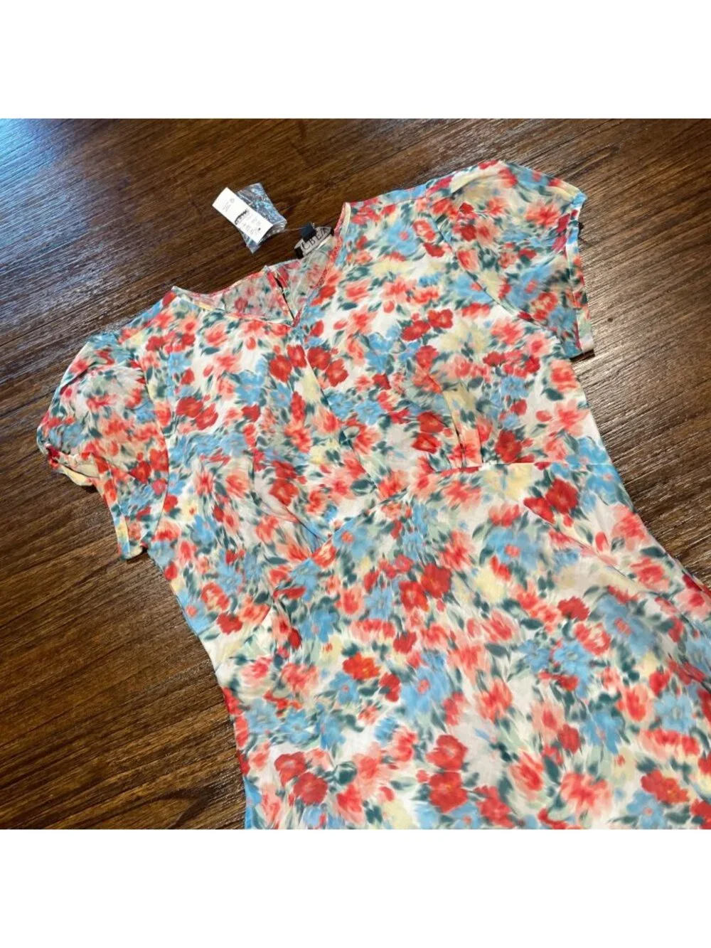 NWT J.Crew Ruffle-Hem Midi Dress Sz 6 Floral Boho Modest Feminine Lined Coquette